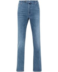 Incotex - Logo-Patch Tapered Jeans - Lyst