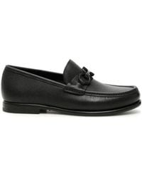 Ferragamo - Ferragamo Logo Plaque Slip-On Loafers - Lyst