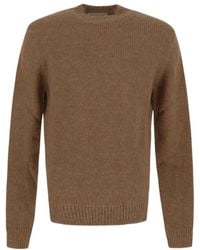 Jil Sander - Crewneck Ribbed Hem Jumper - Lyst