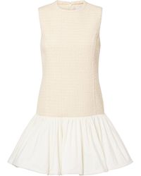 Patou - Tweed Mini Dress - Lyst