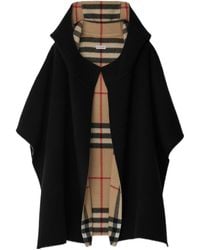 Burberry - Hooded Vintage Check-Pattern Reversible Cape - Lyst