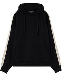 Palm Angels - Back Curved Logo Track Hoodie - Lyst