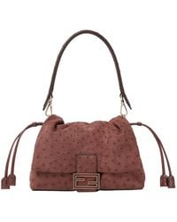 Fendi - Ostrich Leather Bag - Lyst