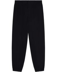 Emporio Armani - Logo Patch Tapered Pants - Lyst