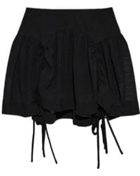 AllSaints - Aria Ruched Mini Skirt - Lyst