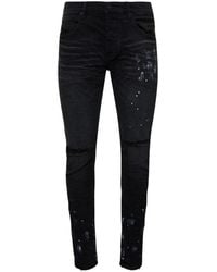 Purple Brand - P001 Resin Knee Slit Jeans - Lyst