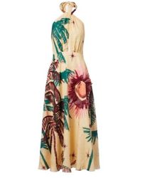 Johanna Ortiz - Floral Linen Midi Dress - Lyst
