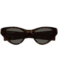 Saint Laurent - Eyewear Cat-Eye Frame Sunglasses - Lyst