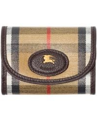 Burberry - Highlands Check Tri-Fold Wallet - Lyst