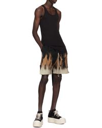 Rick Owens - Mid-Rise Tie-Dye Printed Shorts - Lyst