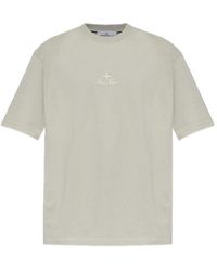Stone Island - Crewneck Straight Hem T-Shirt - Lyst