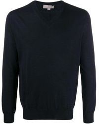 Canali - V-Neck Jumper - Lyst