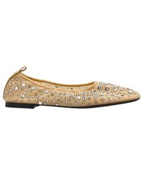 Tory Burch - Crystal Ballet Flats - Lyst