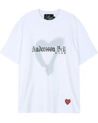 ANDERSSON BELL - Heart-Patterned T-Shirt - Lyst