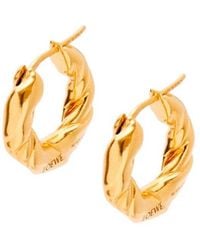 Loewe - Small Nappa Twist Hoops - Lyst