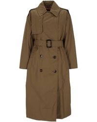 Max Mara - Studio Mstcharme Belted Raincoat - Lyst