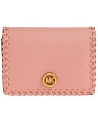 MICHAEL Michael Kors - Woven-Trim Wallet - Lyst