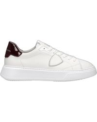 Philippe Model - Sneakers Temple Burgundy - Lyst