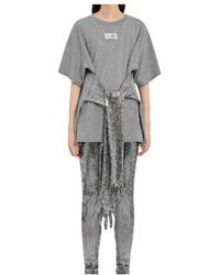 MM6 by Maison Margiela - Roundneck Label T-Shirt - Lyst