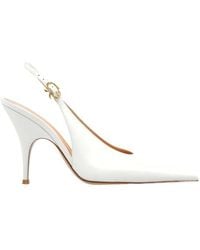 Gianvito Rossi - Sofia Pointed Toe Slingback Pumps - Lyst
