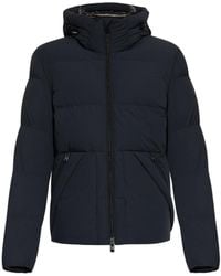 Woolrich - Logo Patch Hooded Down Jacket - Lyst