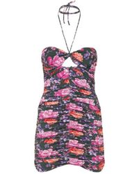 Magda Butrym - Exclusive Print Ruched Mini Dress - Lyst