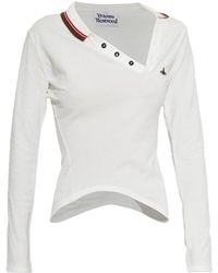 Vivienne Westwood - Glory Asymmetric Polo Top - Lyst
