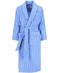 Tekla - Lace-Up Bathrobe - Lyst