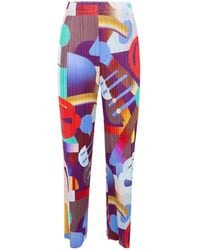 Pleats Please Issey Miyake - Pleats Please Issey Miyake Playground Pants - Lyst