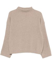 Brunello Cucinelli - Sequin-Embellished Ribbed-Knit Sweater - Lyst
