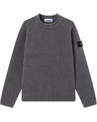 Stone Island - Compass-Badge Crewneck Jumper - Lyst