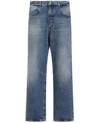 Givenchy - Logo Plaque Straight-Leg Jeans - Lyst