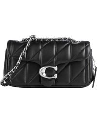 COACH - Tabby 20 Logo Plaque Quilted Shoulder Bag - Lyst