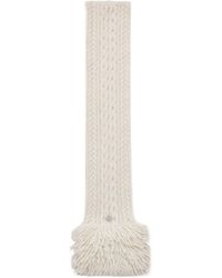 Moncler - Tricot Fringed Knit Scarf - Lyst
