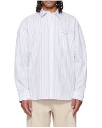 WOOYOUNGMI - Long-Sleeved Striped Shirt - Lyst