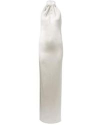 Ralph Lauren - Corra Halterneck Satin Gown - Lyst