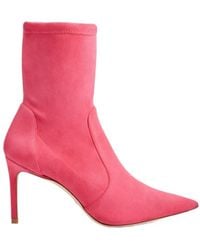 Stuart Weitzman - Pointed-Toe High-Ankle Boots - Lyst