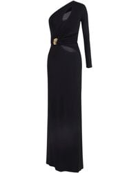 Elisabetta Franchi - One-Shoulder Cut-Out Maxi Dress - Lyst