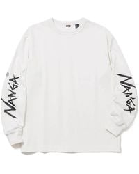 NANGA - Logo Long-Sleeve T-Shirt - Lyst