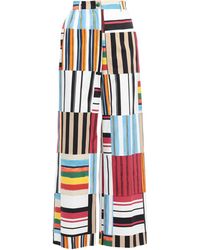 Dolce & Gabbana - Striped Wide-Leg Pants - Lyst