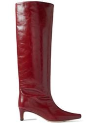 STAUD - Wally Leather Knee Boots - Lyst