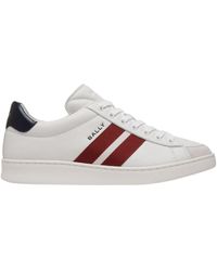 Bally - Logo Debossed Tennis Sneakers - Lyst