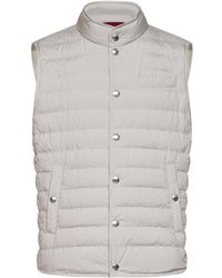 Brunello Cucinelli - Sleeveless Cotton-Padded Jacket - Lyst