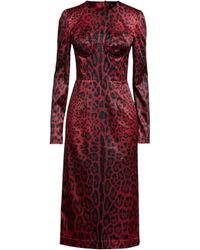 Dolce & Gabbana - Midi Dress - Lyst
