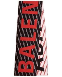 Balenciaga - Jacquard Logo Scarf - Lyst