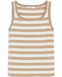 Max Mara - Pentola Striped Sleeveless Knitted Top - Lyst