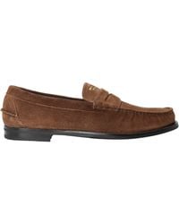 Prada - Suede Loafers - Lyst