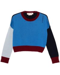 Marni - Colour-Block Cashmere Sweater - Lyst