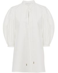 Chloé - Chloé Tie-Detailed Tunic Shirt - Lyst