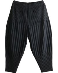 Homme Plissé Issey Miyake - Pleated Cropped Trousers - Lyst